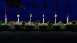 School-landscape Night-view-02    