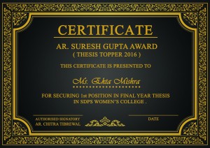 THESIS AWARD        